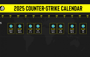 ESL skisserer kalenderen for Counter-Strike 2025